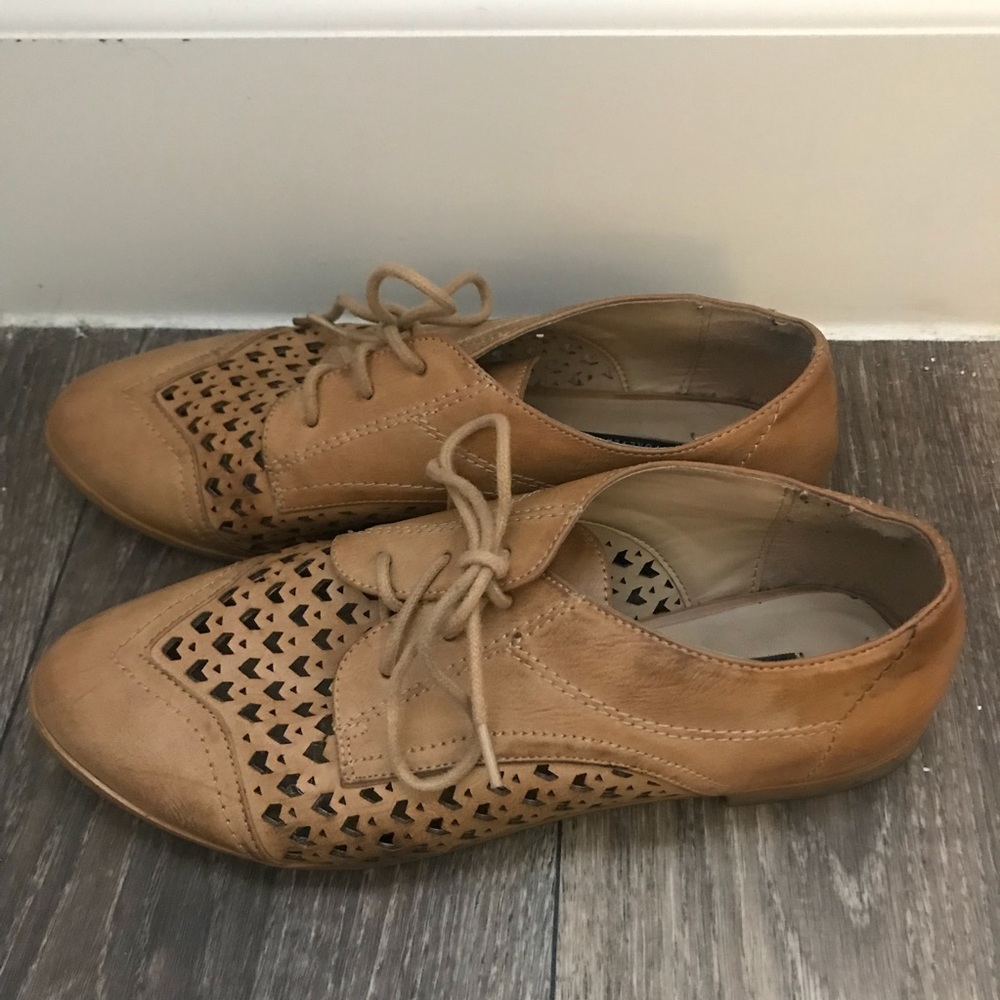 Tan Forever 21 Oxfords